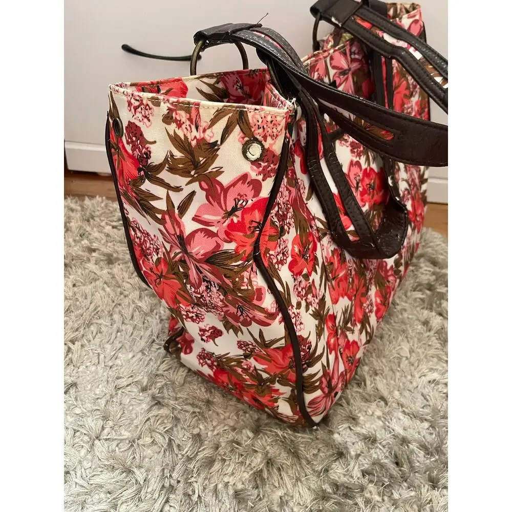 Gigi Hill Large Tote Hibiscus Shopping, Beach, Travel